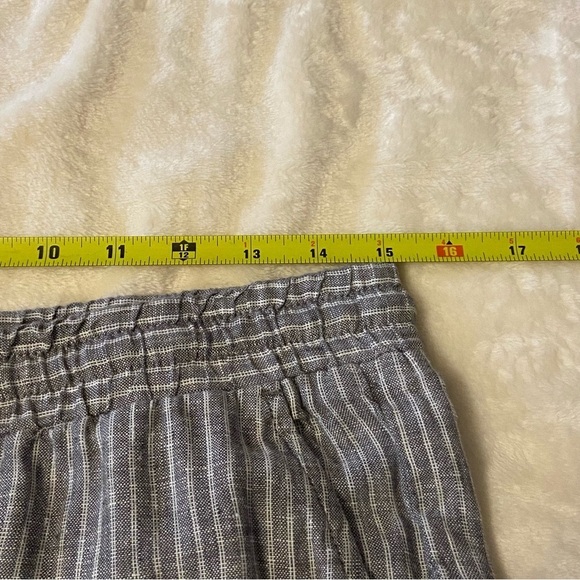 ELLEN TRACY / Striped Linen Pants Size S - Picture 9 of 12